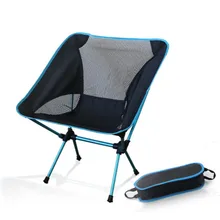 Легкий складной стул для рыбалки, Портативный пляжный стул из алюминиевого сплава для путешествий, кемпинга, барбекю, пикника, стул для активного отдыха