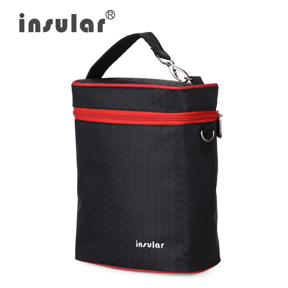 Insular, большая детская термоизоляционная сумка для бутылочек, дорожная сумка для хранения детского питания и молока, сумка для термоса, органайзер для коляски, подогреватель молока
