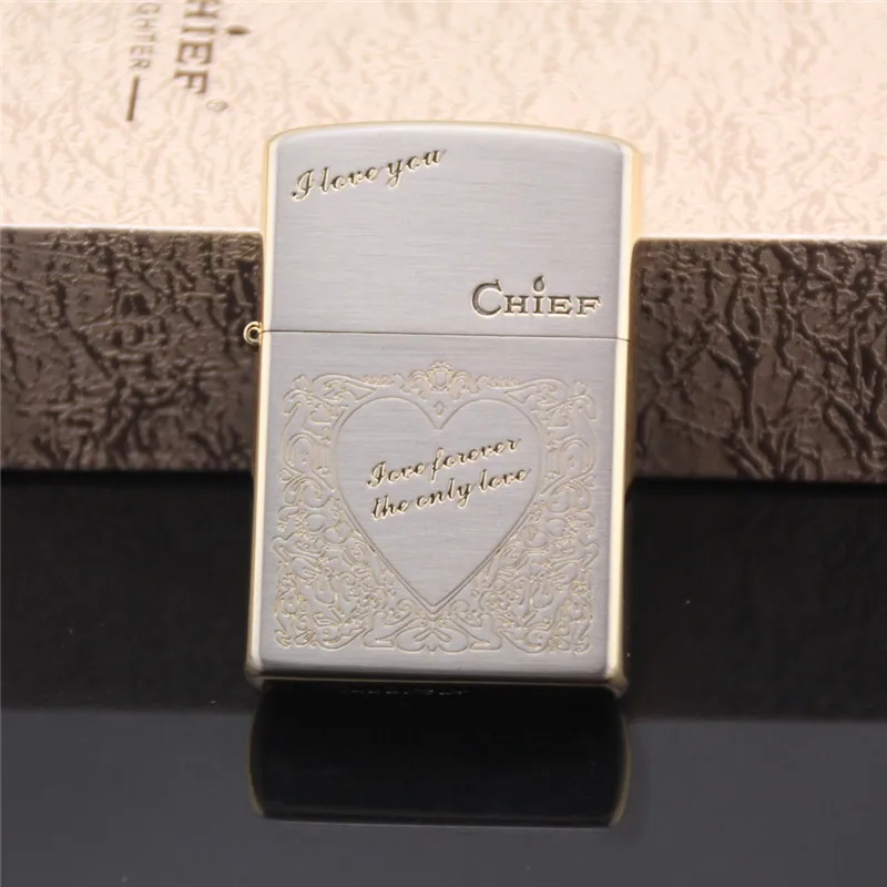 

Chief Love Gas Cigarette Lighter Cigarettes Kerosene Flint Petrol Vintage Gasoline Oil Petrol Valentine's Day gifts