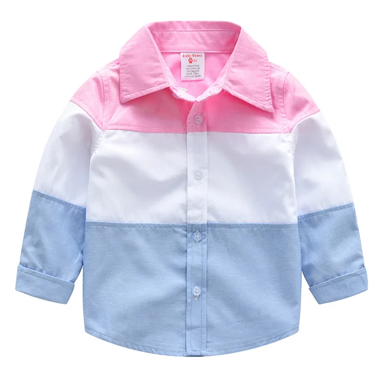 

Kids Clothes Spring Autumn Boys Cotton Blouses Kids Boys Long Sleeve Shirt Children Fashion Shirt 2-7 Years Turn-down Collar