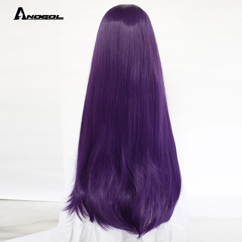 ANOGOL Doki Doki Literature Club Yuri Monika Natsuki Sayori DDLC High temperature fiber Synthetic Cosplay Wigs For Halloween