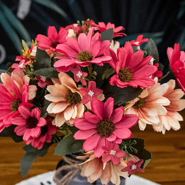 21 head Fake Flower Silk Artificial Chrysanthemum Flowers