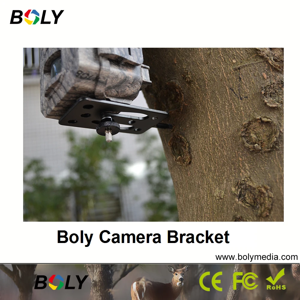 Hunting Cameras Accessories BolyGuard Scoutguard Boly Universal Mounts 3 Pieces Of Brackets Brands Fixed To Trees Or Woods trail camera mount