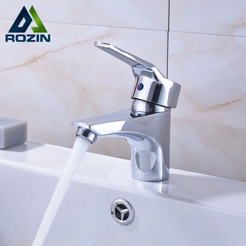 

2017 Promotion Deck Mounted Chrome Basin Vessel Sink Faucet Single Handle with Hot and Cold Water Bathroom Mixer Taps