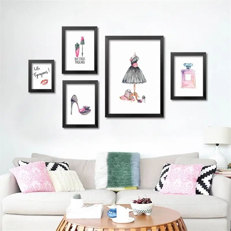 

Modern Abstract Prints Wall Picture Canvas Painting Home Decor, Girls Art Prints Watercolor GF0063