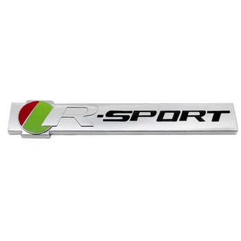 

3D Metal Car Sticker R SPORT Side Fender Rear Trunk Badge Emblem Decal For Jaguar XK XF XJ XFR F-Type XJS X-Type XE F-Pace STYPE