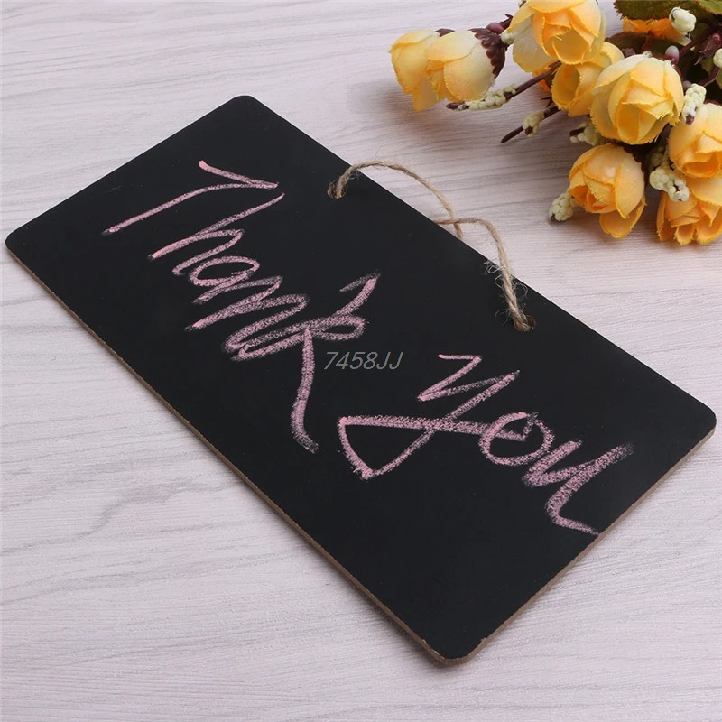 

Mini Hanging Blackboard Chalkboard Message Memo Chalk Board Creative Home Party Wedding Decor Party Supplies G13 Drop ship