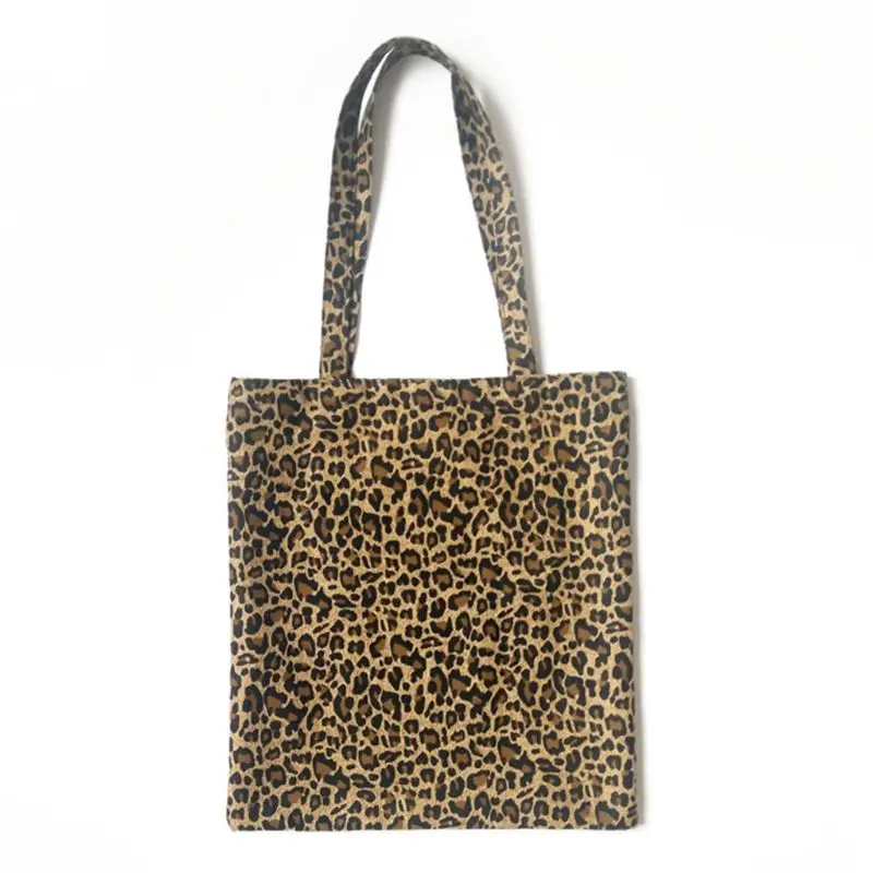 

Women Canvas Shoulder Bag Messenger Girls Leopard Print Hobo Purse Satchel Tote Handbag
