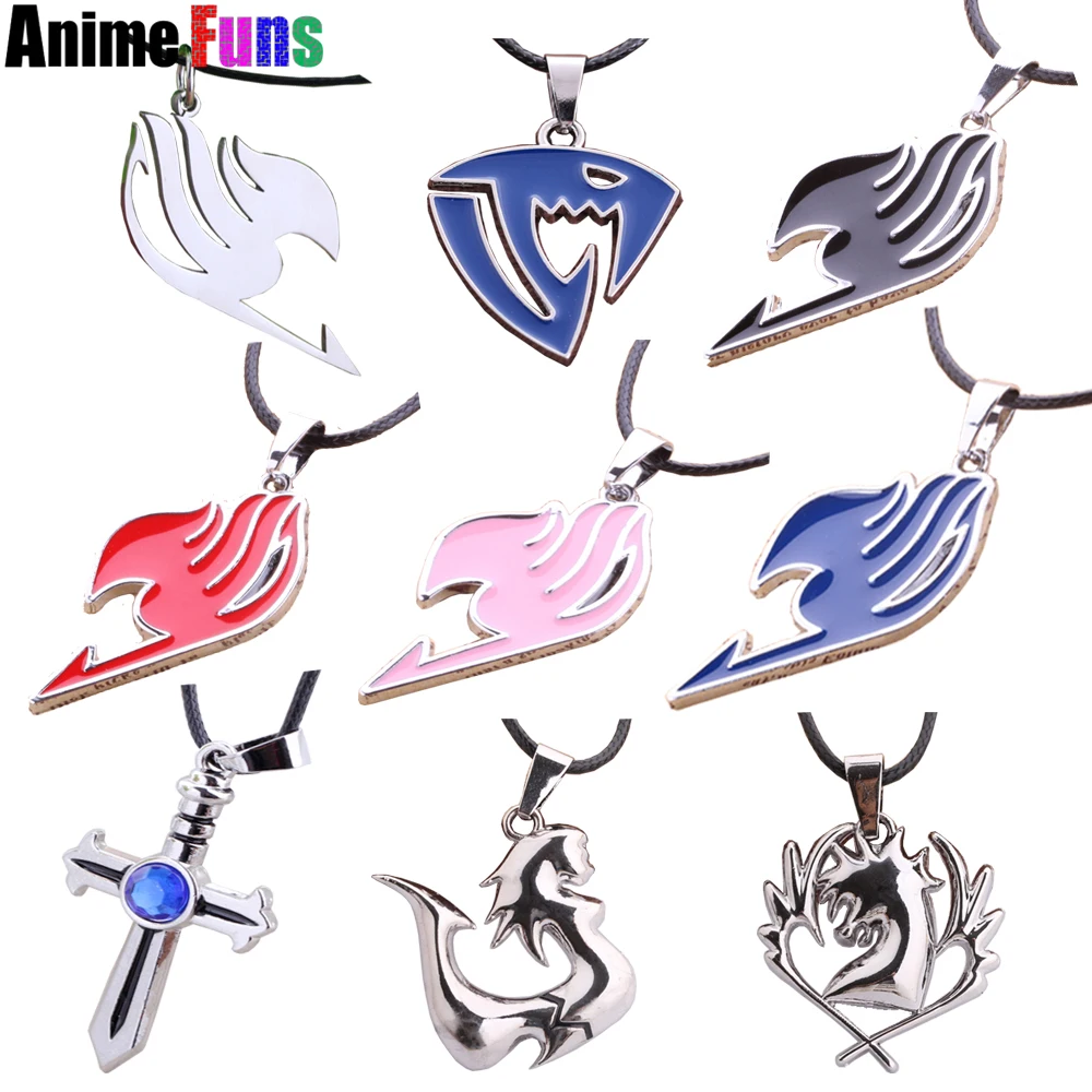 9 Tipo Anime Fairy Tail Guild Logo Ciondolo Collana Blu Pegasus Lamia Scale Sabertooth Grigio Fullbuster Regalo Della Collana Di Fascino Necklace Charm Fairy Tail Necklacegray Fullbuster Necklace Aliexpress