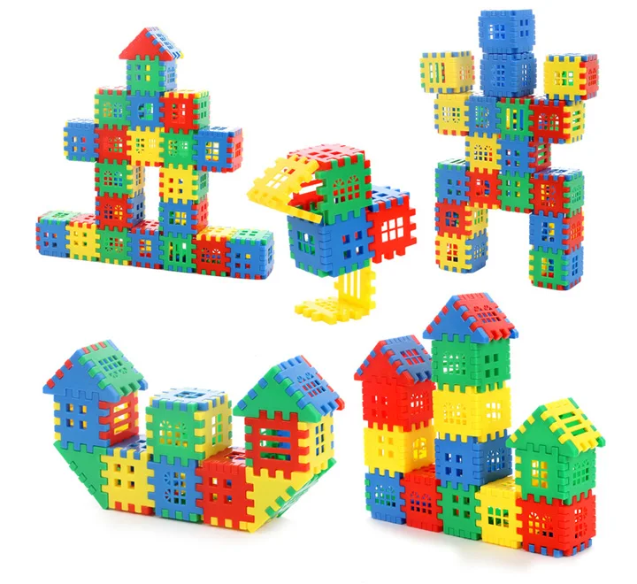 Дети ствол игрушка построить дом Творческие блокируя блоки детский сад пластиковые Развивающие игрушки для детей лучший друг 450 г/упак