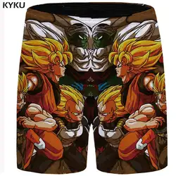 KYKU бренд Dragon Ball Рубашки домашние Для мужчин характер шорты брюки-карго Гоку плюс Размеры Готический летние пляжные Для мужчин s Короткие