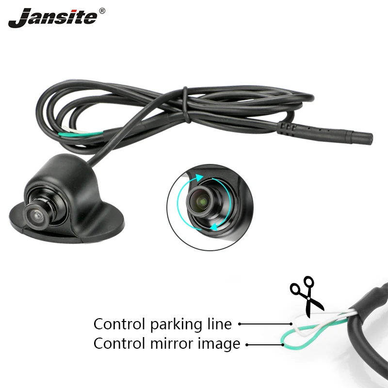 

Jansite Mini 360 Degree Waterproof Rear View Camera Front Side View Car Back Reverse Cameras CCD Night Vision Parking Assistance