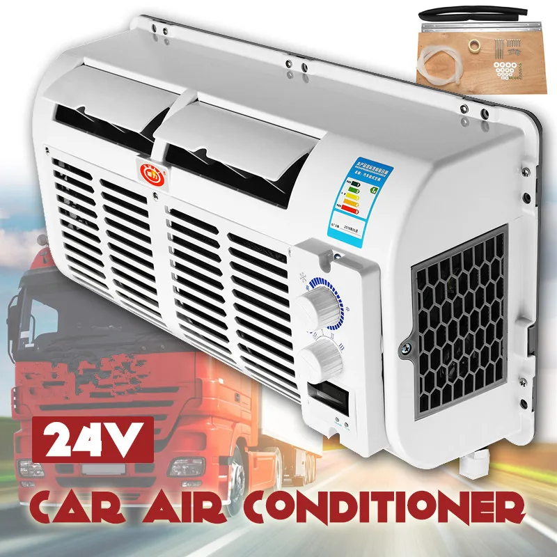 12v Portable Air Conditioner For Car Dual Head Plug In Vehicle Fan Dash Mount