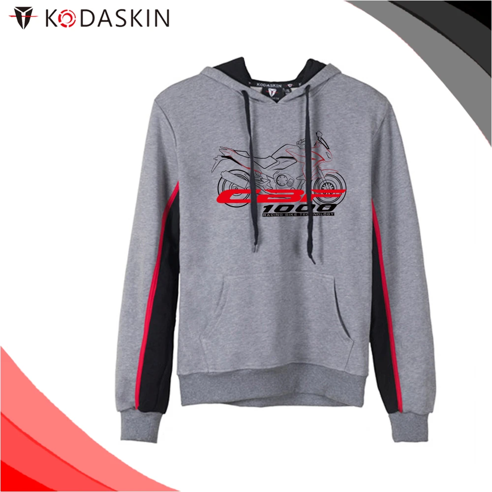 KODASKIN Men Cotton Round Neck Casual Printing Sweater Sweatershirt Hoodies for CBF1000 cbf1000 | Автомобили и мотоциклы