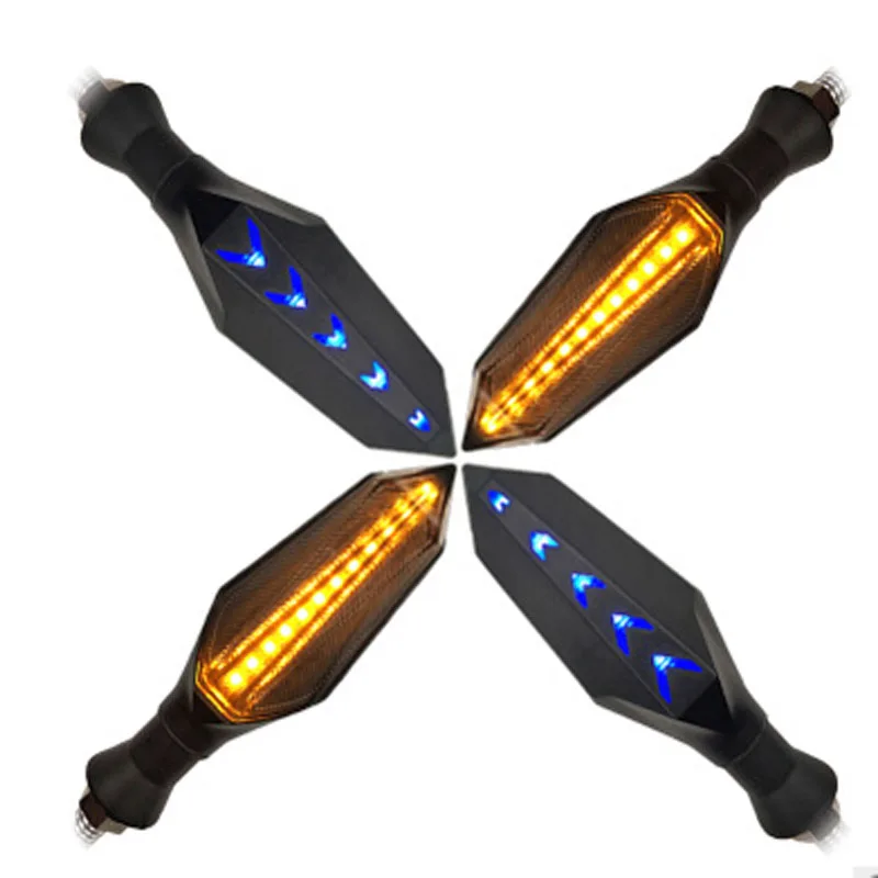 

Motorcycle refitted LED dual-color flow indicator lights brake lights