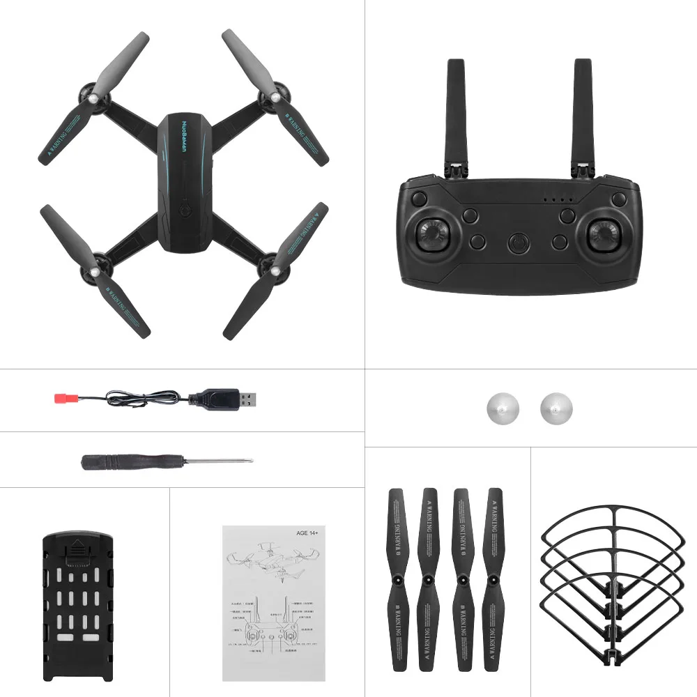 X9 RC Drone 2 4G Wi Fi FPV складной 6 осевой Квадрокоптер Дрон с камерой 720P HD удержание