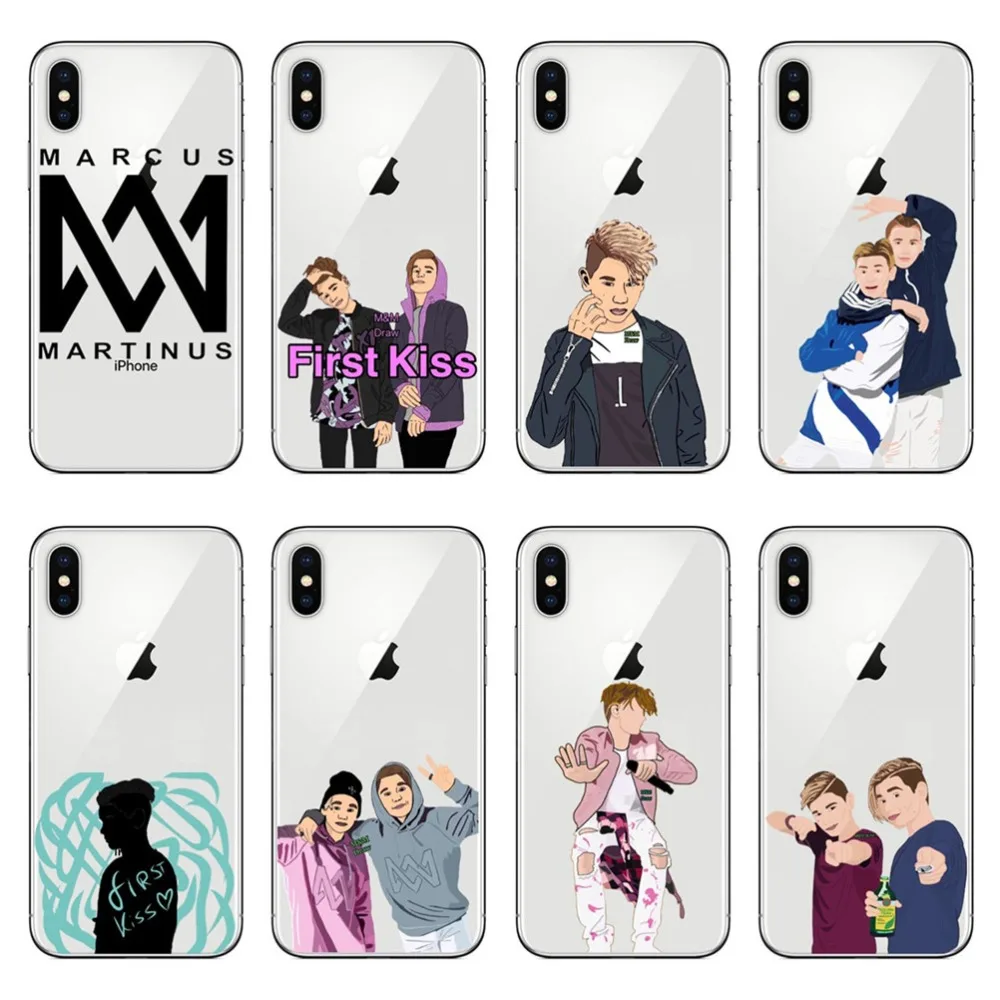 Fashion Nova SUP Star Marcus & Martinus Clear silicone TPU Phone Case Cover For iPhone 5 5s SE 6 6s Plus 7 7Plus 8 8Plus X 10