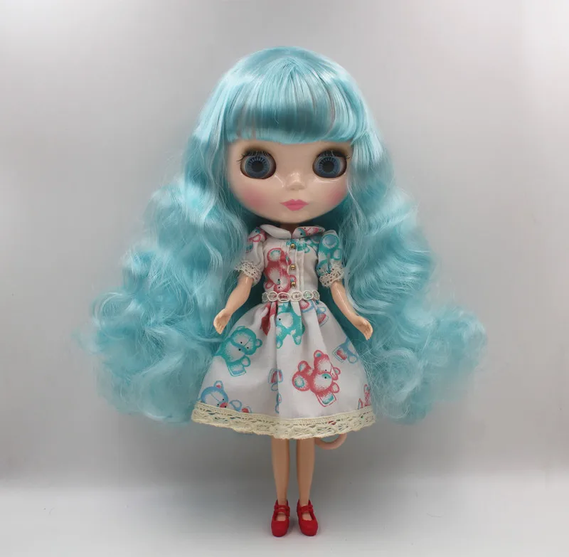 Кукла Blygirl Blyth светло голубая волнистая кукла liu hai для общего тела 7 суставов