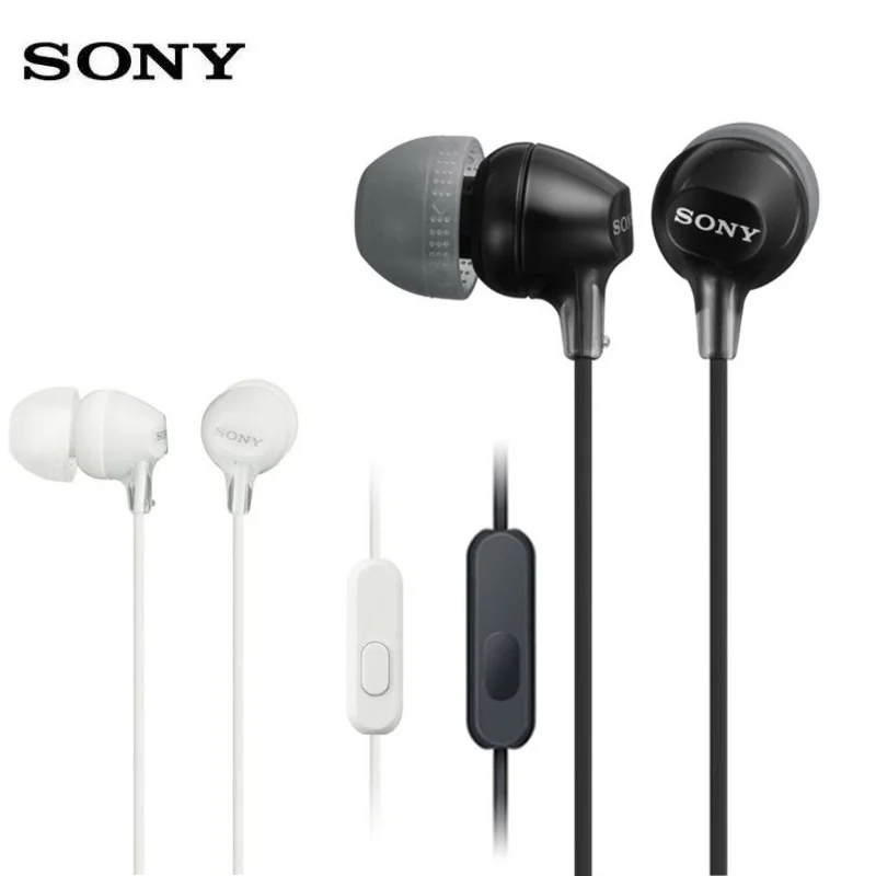 Оригинальные проводные наушники SONY MDR EX15AP 3,5 мм, сабвуфер, стерео гарнитура с микрофоном для Xperia Z 1 2 3 LT26i LT22|Наушники и гарнитуры| | АлиЭкспресс