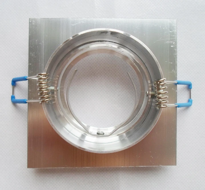 

Wholesales 50 PACK led down light fixture MR16 holder Square GU10 holder rotatable led lamps cup edge brim square 91*91mm