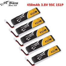Литий-полимерный аккумулятор Tattu 450 мАч 3,8 в HV 95C 1S1P с фоторазъемом для крошечной ястреб-длинная упаковка