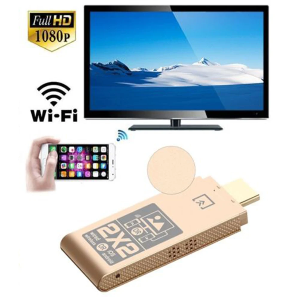 Беспроводной Wi-Fi HDMI HDTV конвертер проектора адаптер для iPhone андроид