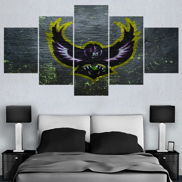 New Sport Baltimore Ravens Logo Paintings Wall Art Home Decor New Sport Baltimore Ravens Logo Paintings Wall Art Home Decor Picture Canvas Painting Calligraphy For Living Room Bedroom