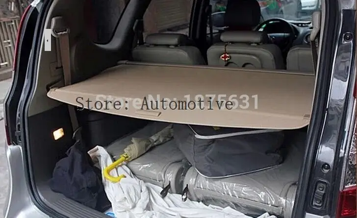 Задний багажник щит безопасности Грузовой Обложка для hyundai Santa Fe 7 Seat 2006 2007 2008 2010 2009 2011 2012(черный, бежевый