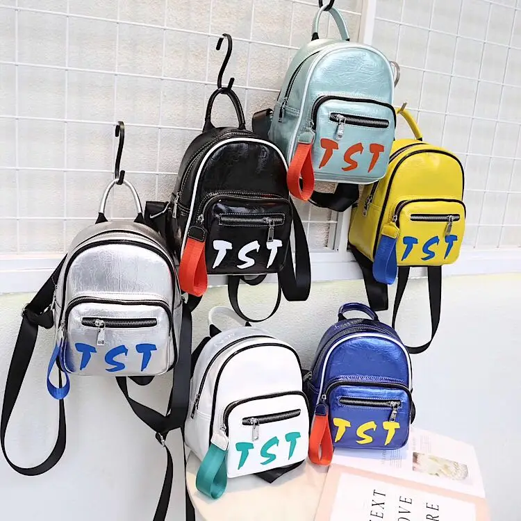 

Razaly brand high quality designer mini backpack purse letter zipper small bag women travel shopping school bags sport leather