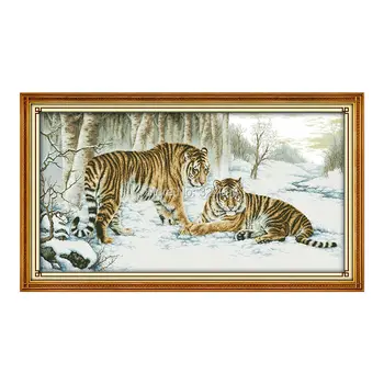 

Wholesale Needlework,Stitch,11CT 14CT Cross Stitch,Sets For Embroidery Kits,Tiger Counted Cross-Stitching