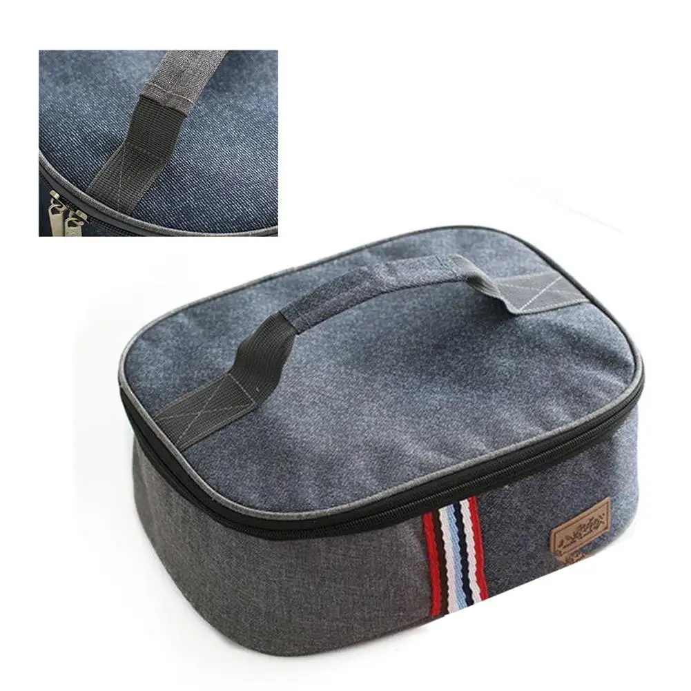 Portable Handbag Oxford Cloth Insulated Lunch Box Cooler Storage Durable Lunch Picnic Sundry Shopping Bag for Work Lunches Portable Handbag Oxford Cloth Insulated Lunch Box Cooler Storage Durable Lunch Picnic Sundry Shopping Bag for Work Lunches