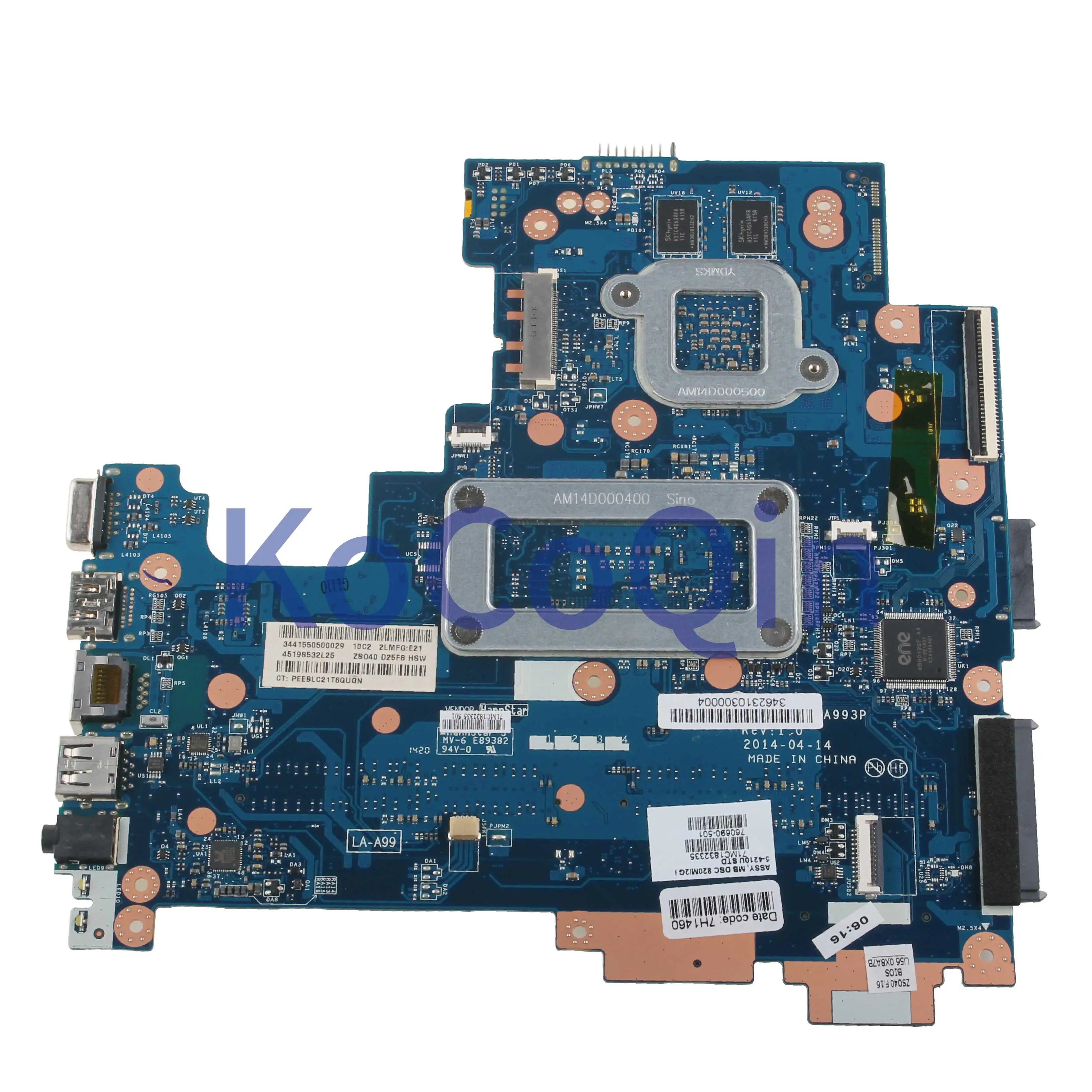 incredible  KoCoQin Laptop motherboard For HP 14-R Mainboard ZS040 Core I5-4200U LA-A993P 760690-001 760690-501