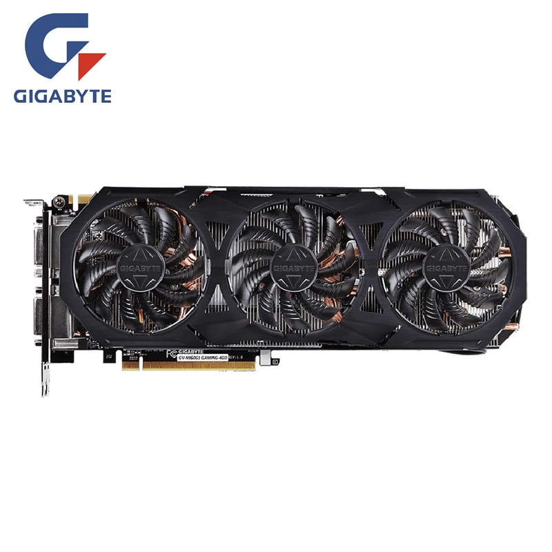 Видеокарта GIGABYTE GTX 960 4GB G1 игровая видеокарта GPU 128Bit GTX960 оригинальные графические
