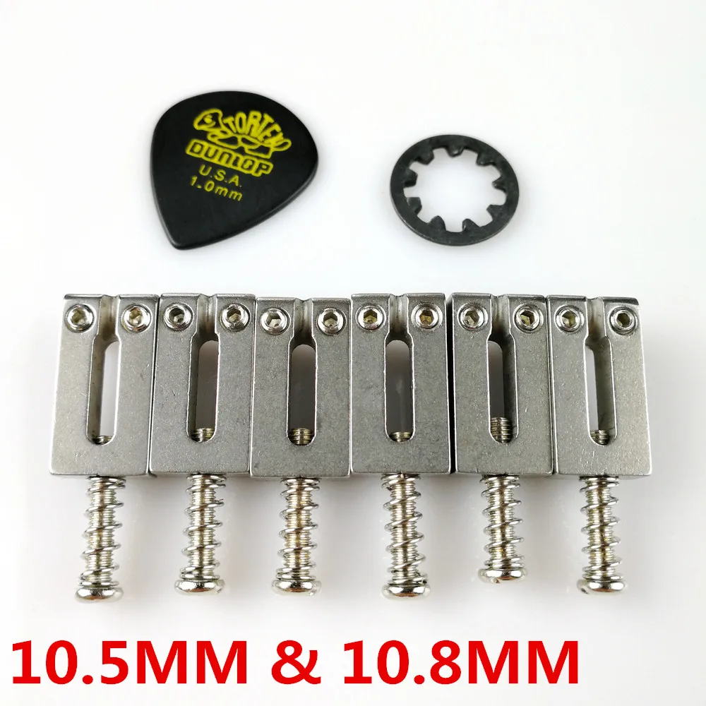 Preise Neue Edelstahl hohe masse Brücke Sättel 10,5 MM 10,8 MM Für Stratocaster e gitarre tremolo brücken