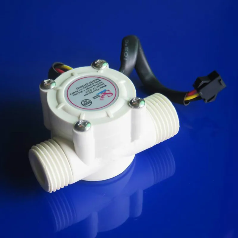 2 шт расход воды метр Сенсор счетчик индикатор расходомер топлива бассейна переключатель зал для водонагревателей G1/2 1-30L/мин DN15