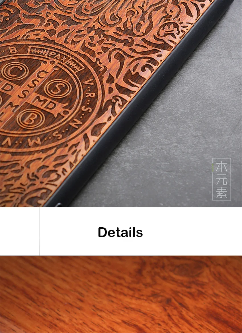 Huawei P30 Pro Case Boogic Original Real Wood funda P30 Pro Rosewood TPU Shockproof Back Cover Phone Shell Huawei P30 case (6)
