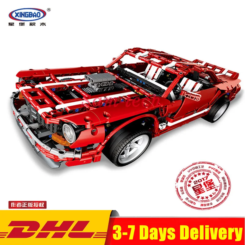 

XingBao 07001 Block 2000Pcs Creative MOC Series The 2014 Muscle Car Set children Educational Building Blocks Bricks Toys Model