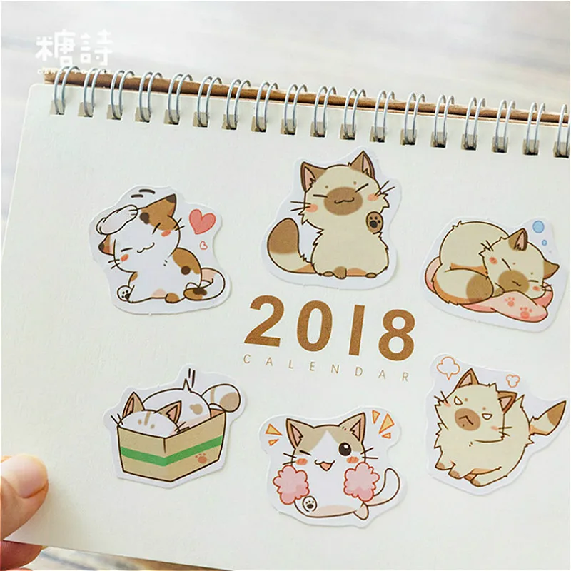 

45Pcs/set lovely Memo pad creativa cute 2018 cat pattern planner Decoration Diary student supplies stationery posted it sticky