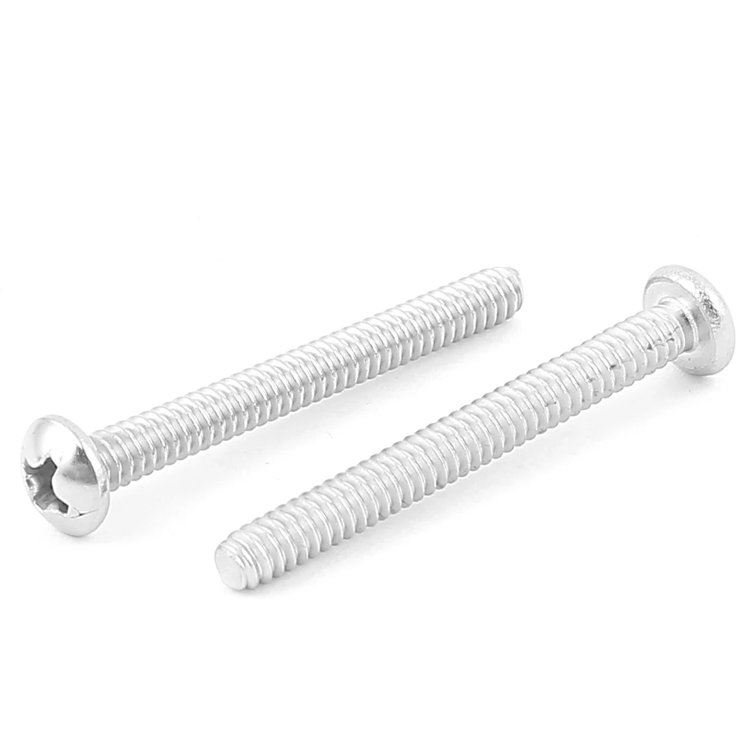 

HHTL-50 Pcs #6-32 x 1 1/4 Inch Cross Truss Head Bolts Machine Screws Silver