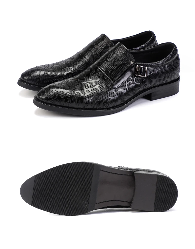 Men's Leather Casual Shoes' Black Leather Shoes Men Business Formal Shoe Slip-on Men Loafers Luxury Brand Flats Shoes Plus Size (8)