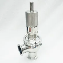 1," Tri Clamp регулируемый предохранительный клапан для сброса давления санитарный SUS 304 из нержавеющей стали жидкий газ пивоваренный дневник продукт