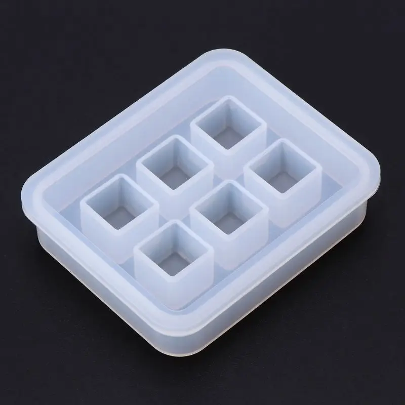 

1PC 3D Cube Silicone Mold 12mm DIY Desk Decoration Jewelry Making Pendant Tools Handmade Gifts Crafts Epoxy Resin Molds