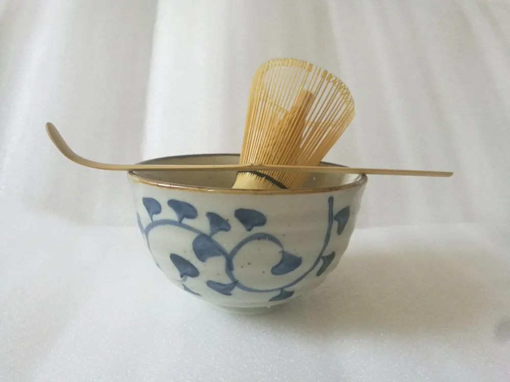 Японская маття чаша ложка arahake w/100 Граф взбейте Чай церемониальный подарок комплект