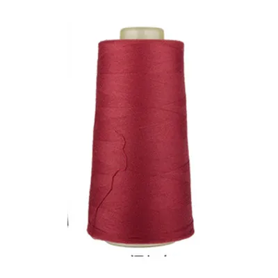 3000 ярдов/катушка полиэстер швейная нить прочный серый/белый/синий нитки для рубашки/шифон 40 s/2 пряжи - Цвет: Wine red