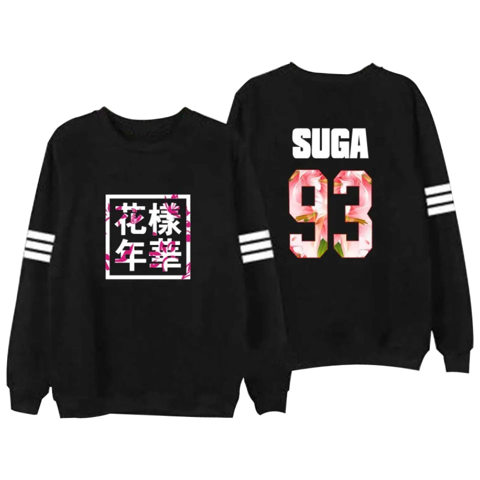 Bangtan Boys Kpop BTS Women Hoodies Sweatshirts Letter Printed in J-HOPE 94 and SUGA 93 Women xxxl Hoodies  JUNG KOOK 97