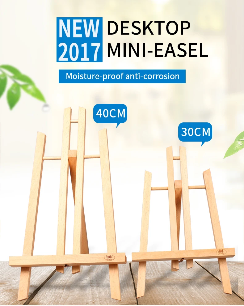 Mini Wooden Table Top Display Easel Pack of 1 3 5 10