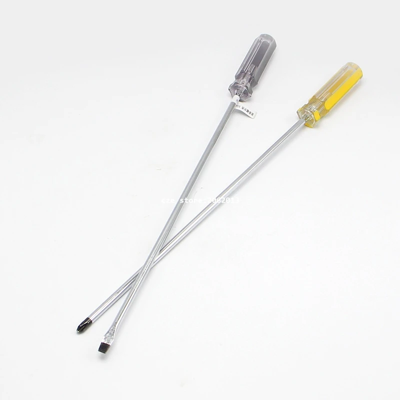 2Pcs/Lot Screwdrivers Slotted and Phillips set Long Thin