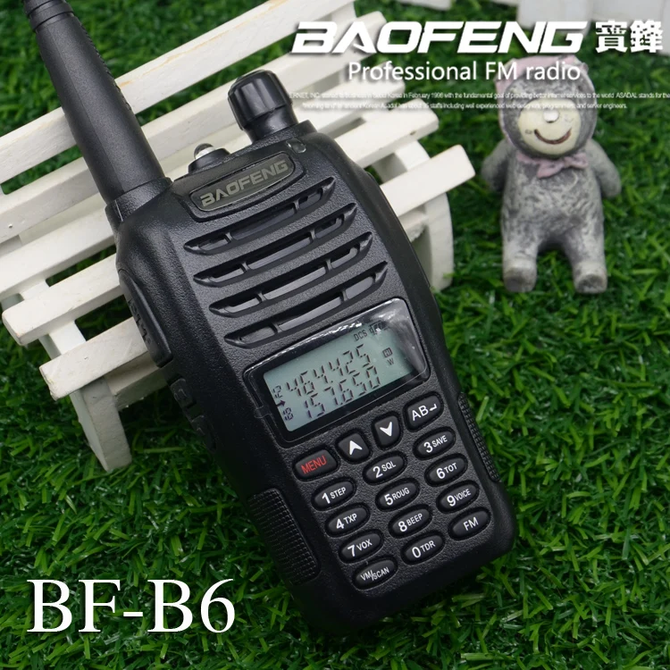 Baofeng uv b6 полицейская рация Двухдиапазонная VHF и UHF радио HF приемопередатчик для 2 способ радио Midland ручной