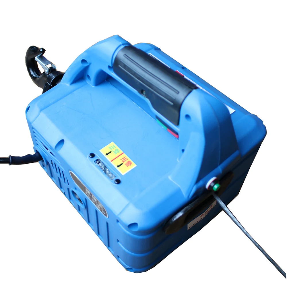  220V 500KG 7.6M Portable Electric Winch with wireless remote controller winch traction block Electr