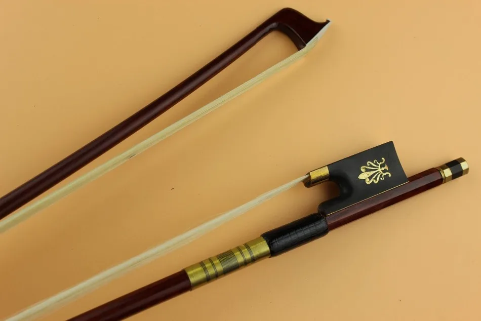 

3 pcs New PRO Superior Brazilwood Violin Bows 4/4 full size ebony frog inlaid peacock flower
